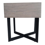 Moes Home Tiburon Side Table in Light Grey