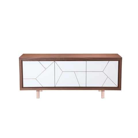 Moes Home Trapeze Sideboard Brown