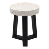 Moes Home Vault Stool in White