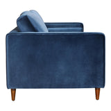 Moes Home Velluto Sofa Velvet in Blue
