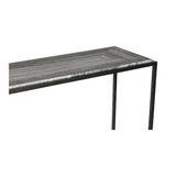 Moes Home Winslow Marble Console Table in Grey