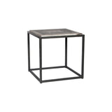 Moes Home Winslow Marble Side Table in Grey