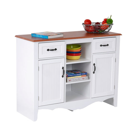OS Home and Office Furniture Model 25305 Countryside Buffet with Two Drawers and Two Doors