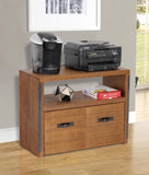 OS Home and Office Furniture Model 33242 Industrial Collection Machine Stand with Two Large File Drawers
