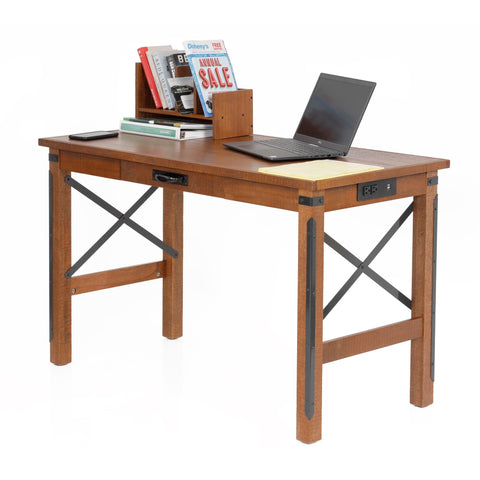 OS Home and Office Furniture Model 33248 Industrial Collection 24 by 48 Desk with USB Ports