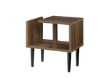 OS Home and Office Model 41301 Mid Century Modern End Table with Wood Legs