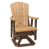 OS Home and Office Model 510CTB Fan Back Swivel Glider in Cedar and Tudor Brown