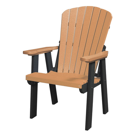 OS Home and Office Model 511CBK Fan Back Chair in Cedar with a black base