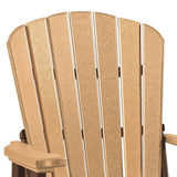OS Home and Office Model 511CTB Fan Back Chair Made in the USA- Cedar, Tudor Brown Base
