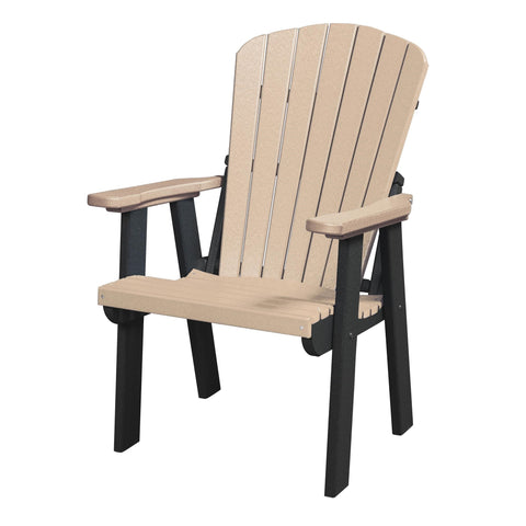 OS Home and Office Model 511WWBK Fan Back Chair in Weatherwood with a black base