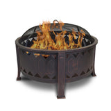 Outdoor Leisure Products 30 inch Round Fire Pit with Oil Rubbed Bronze Finish