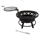 Outdoor Leisure Products Model 5511 32" Roundup Fire Pit with adjustable 20 inch cooking shelf