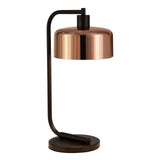 Hudson & Canal Cadmus Table Lamp With Polished Copper Shade And Blackened Bronze Hardware