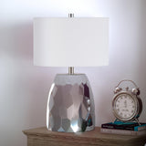 Hudson & Canal Ora Table Lamp In Faceted Chrome