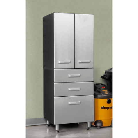 Tuff-Stor Model 24206 Garage Storage Cabinet with Two Doors and Three Drawers