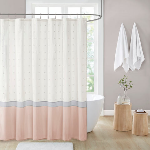 Urban Habitat Myla Cotton Jacquard Shower Curtain - 72x72"