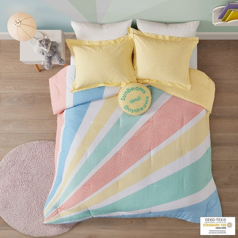Urban Habitat Rory Rainbow Sunburst Reversible Cotton Comforter Set - Twin