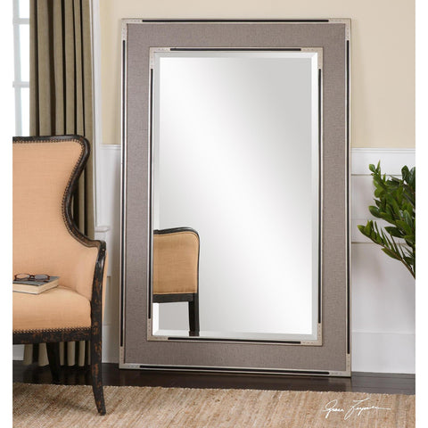 Uttermost Alfred Oversized Gray-Tan Mirror