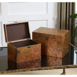 Uttermost Ambrosia Copper Boxes S/2
