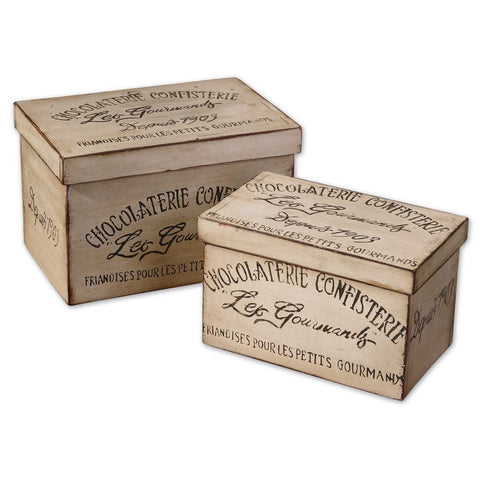 Uttermost Chocolaterie Boxes (Set of 2)