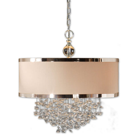 Uttermost Fascination 3 Lt Hanging Shade w/ Free Falling Crystals