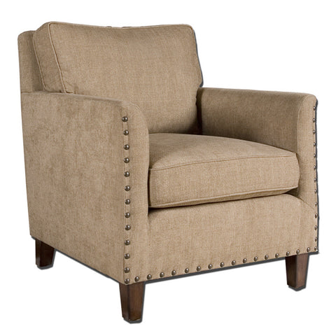 Uttermost Keturah Armchair in Sun Washed Pecan