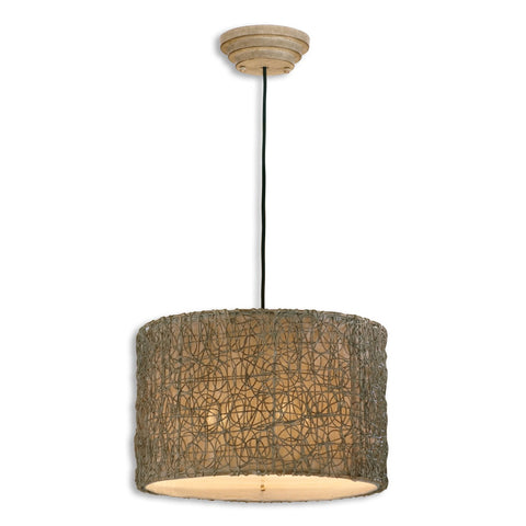 Uttermost Knotted Rattan Light Hanging Shade