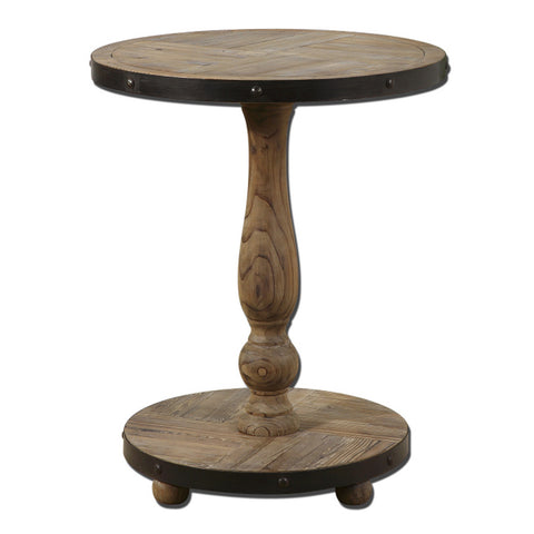 Uttermost Kumberlin Round Table in Sanded Smooth