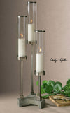 Uttermost Risto Candleholder w/ Brushed Aluminum Accents