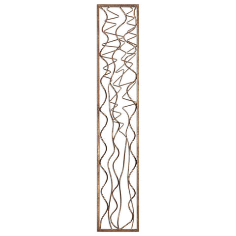 Uttermost Scribble Aged Gold Wall Panel