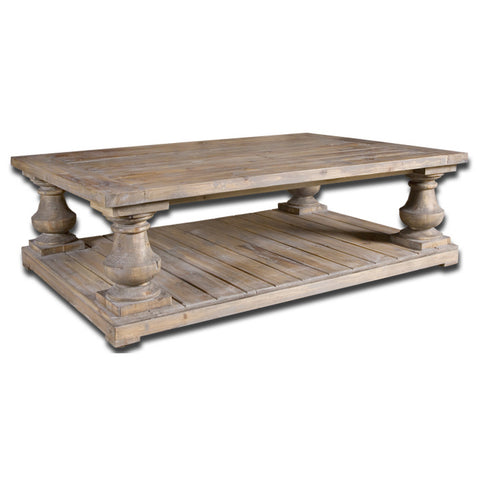 Uttermost Stratford Cocktail Table in Distressed Patina