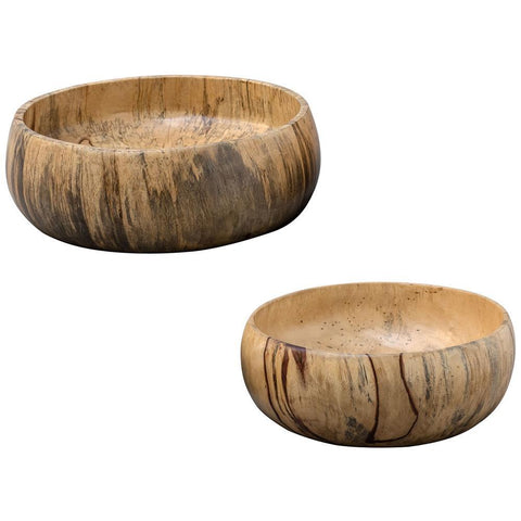 Uttermost Tamarind Wood Bowls, S/2