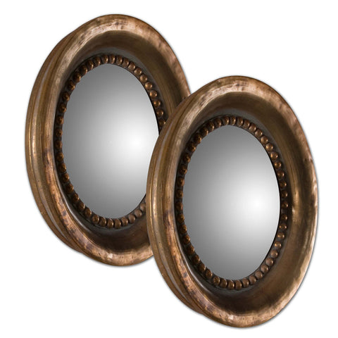 Uttermost Tropea Rounds 2 Wood Mirrors