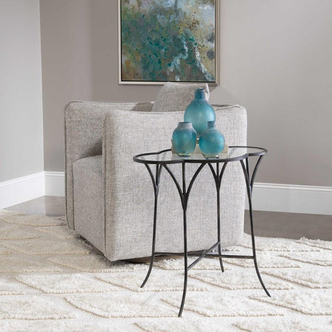Uttermost Uttermost Adhira Glass Accent Table