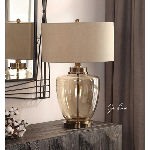 Uttermost Uttermost Amadore Amber Glass Lamp