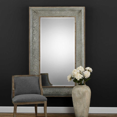 Uttermost Uttermost Bianca Aged Gray Mirror