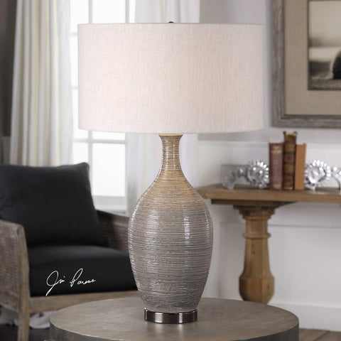 Uttermost Uttermost Dinah Gray Textured Table Lamp