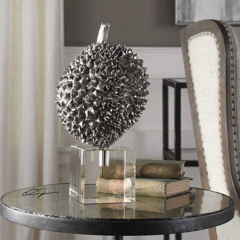 Uttermost Uttermost Durian Silver Sculpture