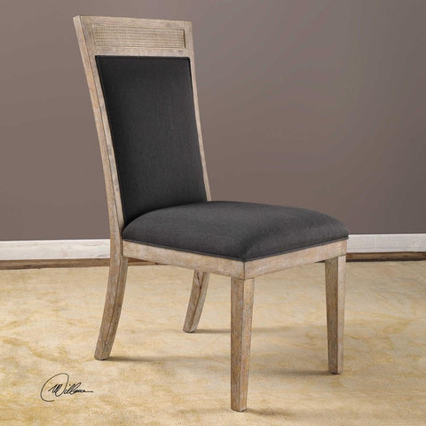 Uttermost Uttermost Encore Dark Gray Armless Chair