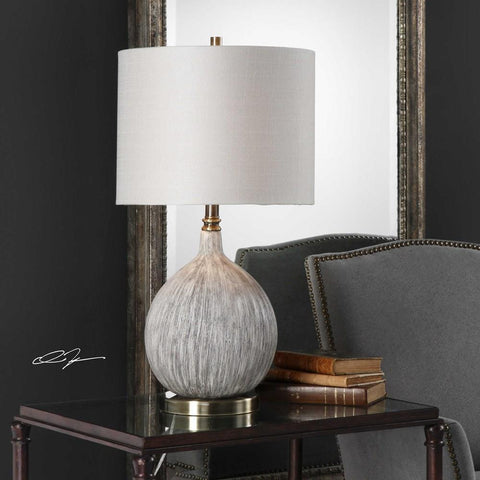 Uttermost Uttermost Hedera Textured Ivory Table Lamp