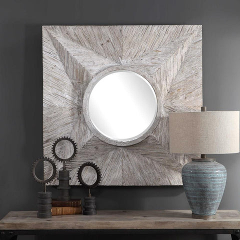 Uttermost Uttermost Huntington Light Gray Square Mirror
