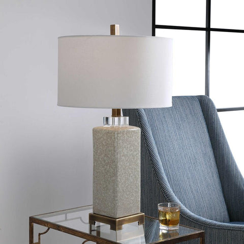 Uttermost Uttermost Irie Crackled Taupe Table Lamp