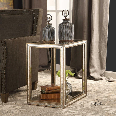 Uttermost Uttermost Julie Mirrored End Table