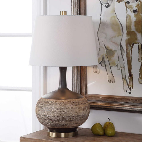 Uttermost Uttermost Kipling Textured Beige Table Lamp