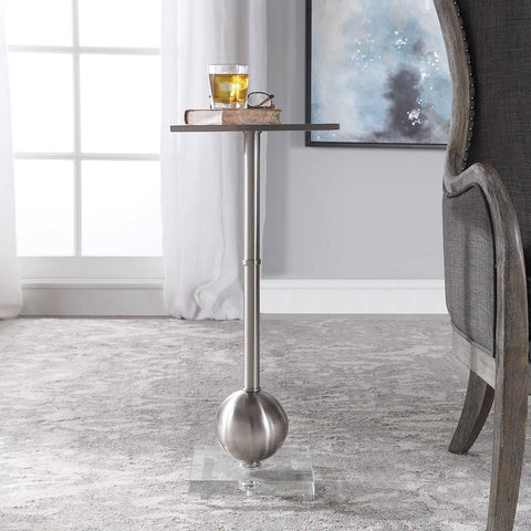 Uttermost Uttermost Laton Silver Accent Table