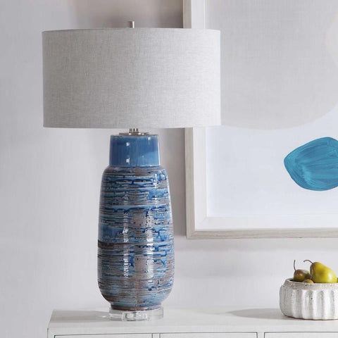 Uttermost Uttermost Magellan Blue Table Lamp