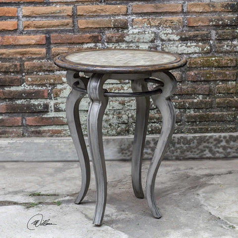 Uttermost Uttermost Mariah Round Gray Accent Table