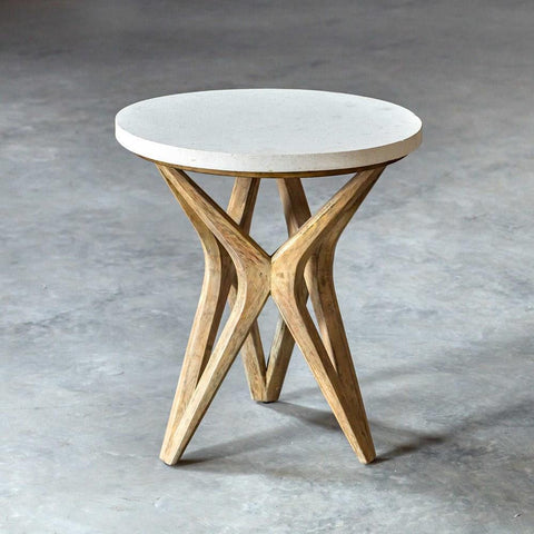 Uttermost Uttermost Marnie Limestone Accent Table