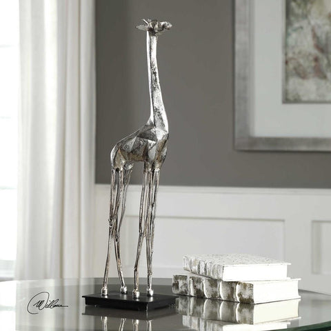 Uttermost Uttermost Mireya Silver Giraffe Sculpture