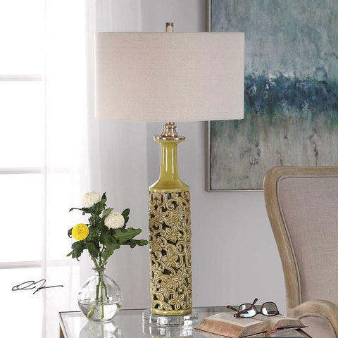 Uttermost Uttermost Nellie Yellow-Green Table Lamp